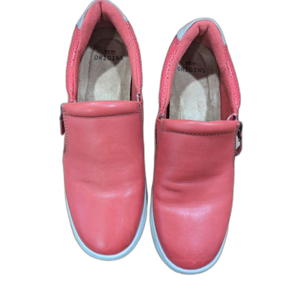 Earth Origins Elsie Red Leather Slip On Casual Sneaker​ Size 7.5 - Picture 1 of 11